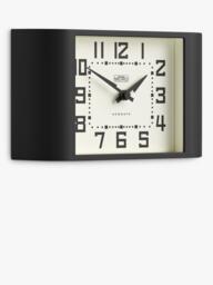 Newgate Clocks Mini Metro Analogue Mantel Clock, Black - thumbnail 2
