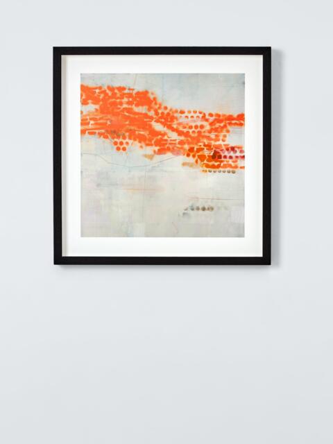 John Lewis Ele Pack 'Orange Then They Flew' Framed Print & Mount, 52 x 52cm, Orange - image 1