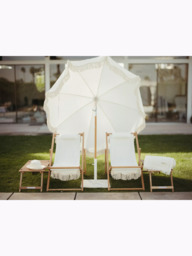 Business & Pleasure Co. Classic Parasol Base, White - thumbnail 5