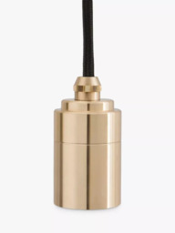 Tala Ceiling Pendant Cord Light, Brass - thumbnail 1