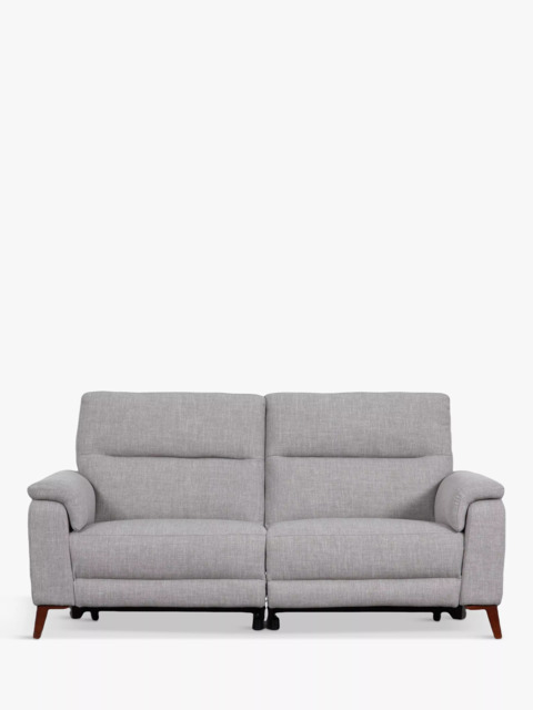 John Lewis Slant Large 3 Seater Power Recliner Sofa, Grey Textured - image 1