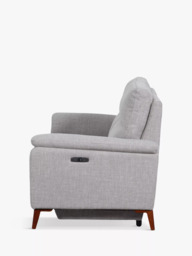 John Lewis Slant Large 3 Seater Power Recliner Sofa, Grey Textured - thumbnail 5