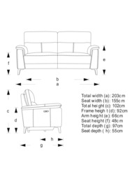 John Lewis Slant Large 3 Seater Power Recliner Sofa, Grey Textured - thumbnail 3
