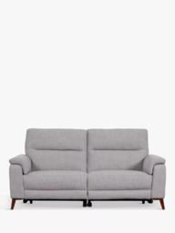 John Lewis Slant Large 3 Seater Power Recliner Sofa, Grey Textured - thumbnail 1