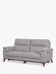 John Lewis Slant Large 3 Seater Power Recliner Sofa, Grey Textured - thumbnail 4
