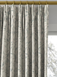 Sanderson Osier Made to Measure Curtains or Roman Blind, Wedgwood/Silver - thumbnail 2