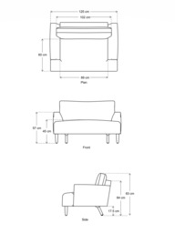 Swyft Model 05 Loveseat - thumbnail 2