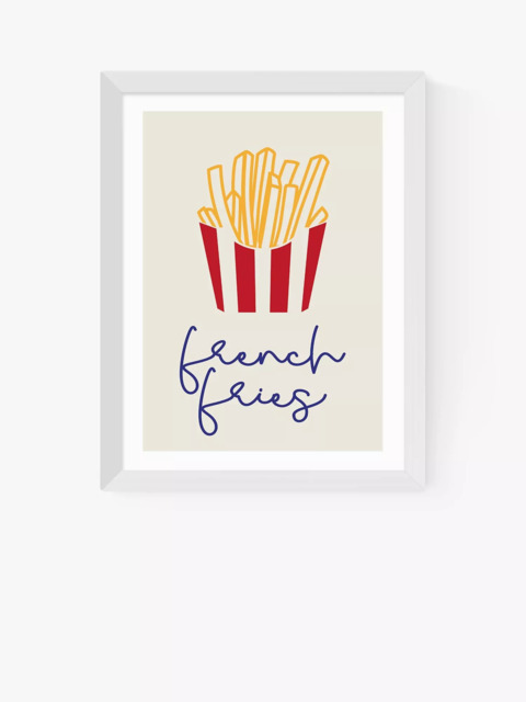 EAST END PRINTS Inoui 'French Fries' Framed Print