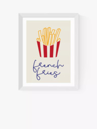 EAST END PRINTS Inoui 'French Fries' Framed Print