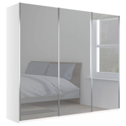 John Lewis Elstra 250cm Wardrobe with Mirrored Sliding Doors - thumbnail 1