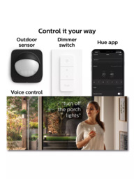 Philips Hue Turaco LED Smart Outdoor Wall Light, Black - thumbnail 3