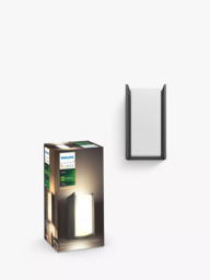 Philips Hue Turaco LED Smart Outdoor Wall Light, Black - thumbnail 2