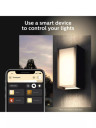 Philips Hue Turaco LED Smart Outdoor Wall Light, Black - thumbnail 4