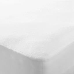 John Lewis Waterproof Terry Towelling Mattress Protector, White - thumbnail 1