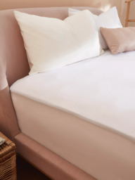 John Lewis Waterproof Terry Towelling Mattress Protector, White - thumbnail 3