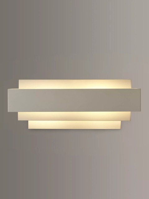 John Lewis Mezze Large Metal Wall Light, White - image 1