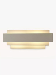John Lewis Mezze Large Metal Wall Light, White - thumbnail 6