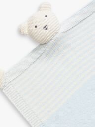 The Little Tailor Baby Knitted Bear Blanket Comforter - thumbnail 2