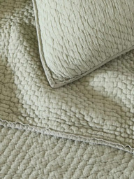 west elm Reflections Cotton Matelasse Bedspread, Super King - thumbnail 3