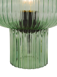 Där Demarius Ribbed Glass Table Lamp, Amber - thumbnail 4