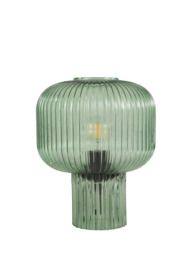 Där Demarius Ribbed Glass Table Lamp, Amber - thumbnail 2