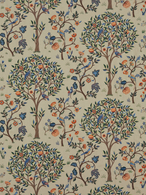 Morris & Co. Kelmscott Tree Made to Measure Curtains or Roman Blind, Russett/Forest - image 1