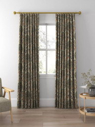 Morris & Co. Kelmscott Tree Made to Measure Curtains or Roman Blind, Russett/Forest - thumbnail 3