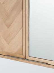 John Lewis Estate Mirrored Bathroom Cabinet, Oak - thumbnail 4
