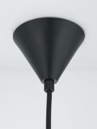 John Lewis Pleated Fan Pendant Ceiling Light, White - thumbnail 4