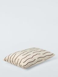 John Lewis Undulate Rectangular Cushion, Natural - thumbnail 2