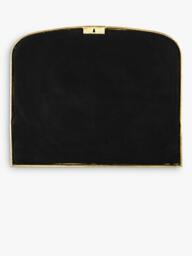 nkuku Almora Arched Metal Frame Wall Mirror, 65 x 80cm, Antique Brass - thumbnail 2
