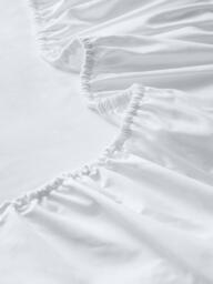 John Lewis Egyptian Cotton Sateen 1200 Thread Count Extra Deep Fitted Sheet, White - thumbnail 3