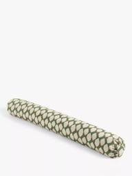 John Lewis Woven Geo Draught Excluder, Sage - thumbnail 1
