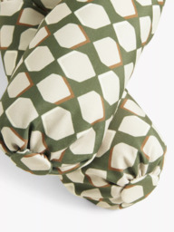 John Lewis Woven Geo Draught Excluder, Sage - thumbnail 2