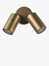 Där Ortega Double Arm Outdoor Wall Light, Antique Brass - thumbnail 2