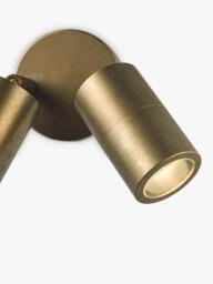 Där Ortega Double Arm Outdoor Wall Light, Antique Brass - thumbnail 3