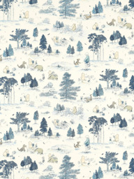 Disney Home x Sanderson Winnie Made to Measure Curtains or Roman Blind, Bonbon Blue - thumbnail 1
