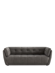 At The Helm Theo Large 3 Seater Leather Sofa - thumbnail 1