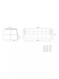 At The Helm Theo Large 3 Seater Leather Sofa - thumbnail 5