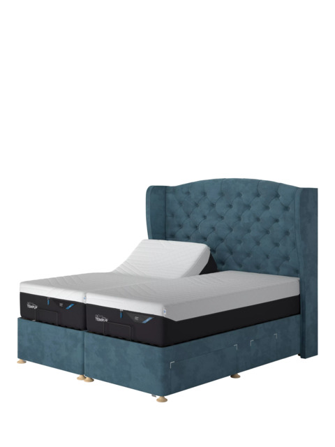 TEMPUR® Suffolk Adjustable Disc Continental 4 Drawer Divan Base, Super King Size - image 1