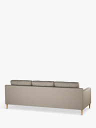 John Lewis Draper II Grand 4 Seater Sofa, Light Leg, Aquaclean Aston Natural - thumbnail 4