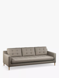 John Lewis Draper II Grand 4 Seater Sofa, Light Leg, Aquaclean Aston Natural - thumbnail 1