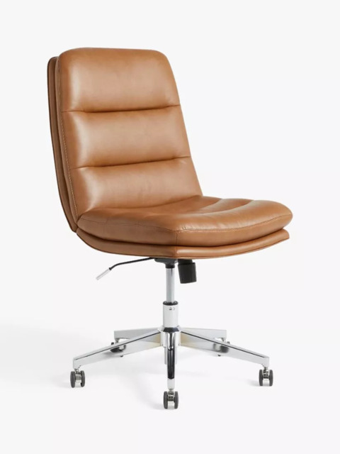 John Lewis Radcliffe Office Chair, PU Vinyl, Tan - image 1