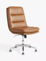 John Lewis Radcliffe Office Chair, PU Vinyl, Tan - thumbnail 1