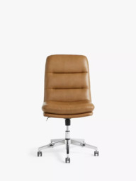 John Lewis Radcliffe Office Chair, PU Vinyl, Tan - thumbnail 2