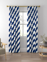 Harlequin x Sophie Robinson Paper Straw Made to Measure Curtains or Roman Blind, Lapis - thumbnail 5