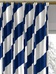Harlequin x Sophie Robinson Paper Straw Made to Measure Curtains or Roman Blind, Lapis - thumbnail 6