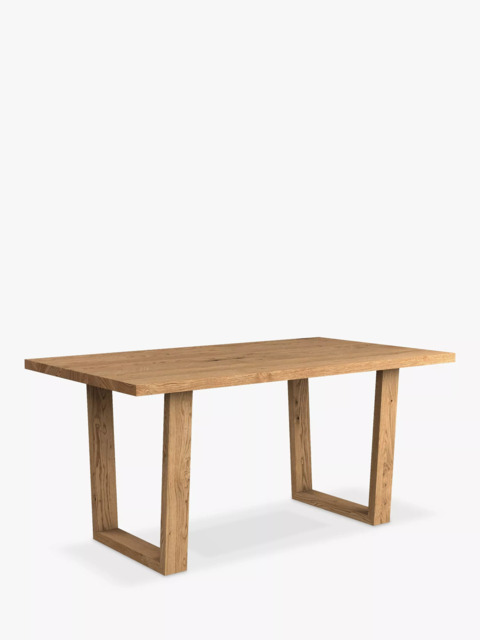 John Lewis Albury Fixed Dining Table, Straight Edge, Solid Oak Natural Oil - image 1