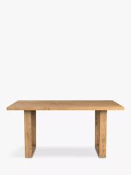 John Lewis Albury Fixed Dining Table, Straight Edge, Solid Oak Natural Oil - thumbnail 3