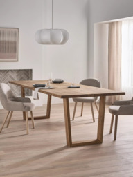 John Lewis Albury Fixed Dining Table, Straight Edge, Solid Oak Natural Oil - thumbnail 2